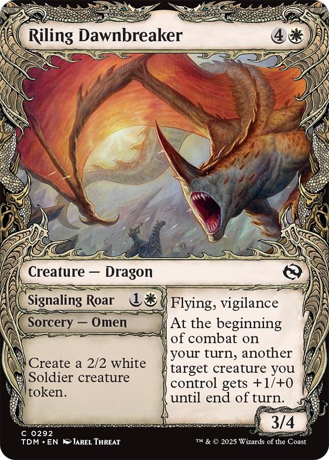 Riling Dawnbreaker (Showcase) [Tarkir: Dragonstorm] | Gaming Infinity
