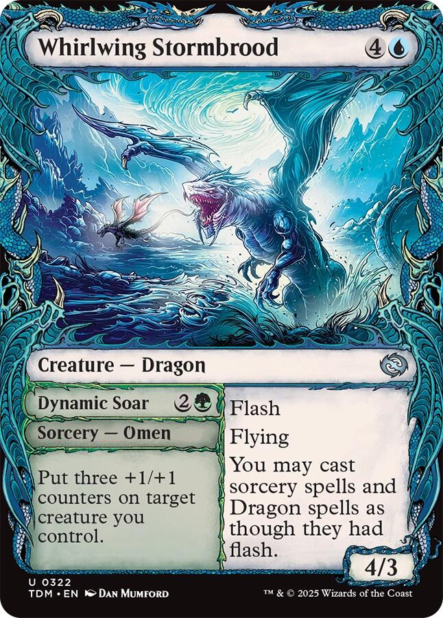 Whirlwing Stormbrood (Showcase) [Tarkir: Dragonstorm] | Gaming Infinity