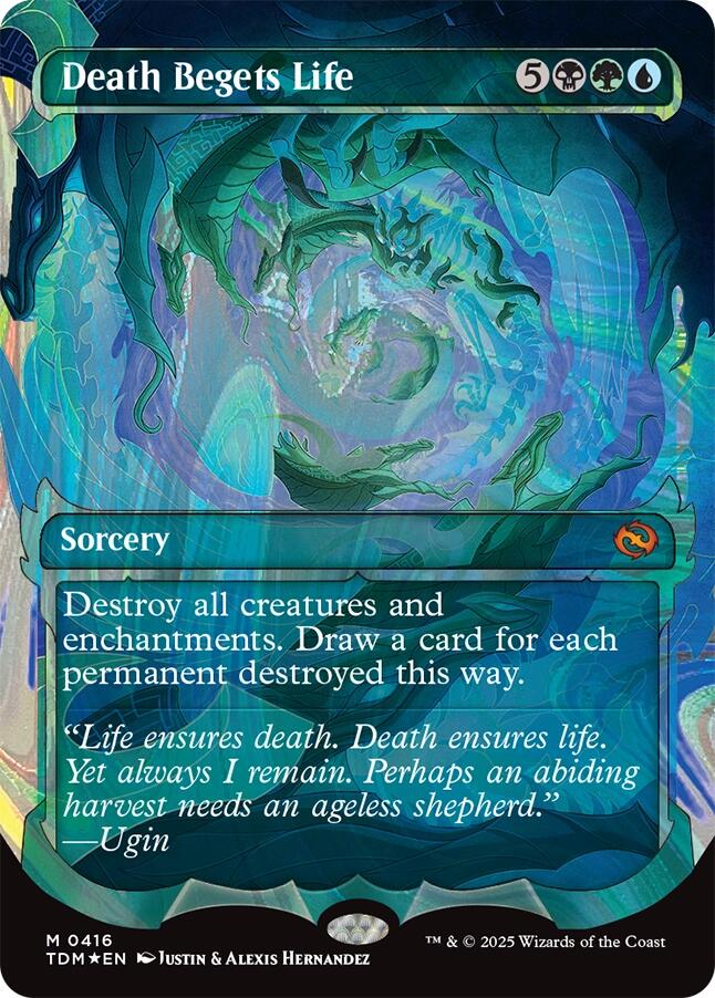 Death Begets Life (Showcase) (Halo Foil) [Tarkir: Dragonstorm] | Gaming Infinity
