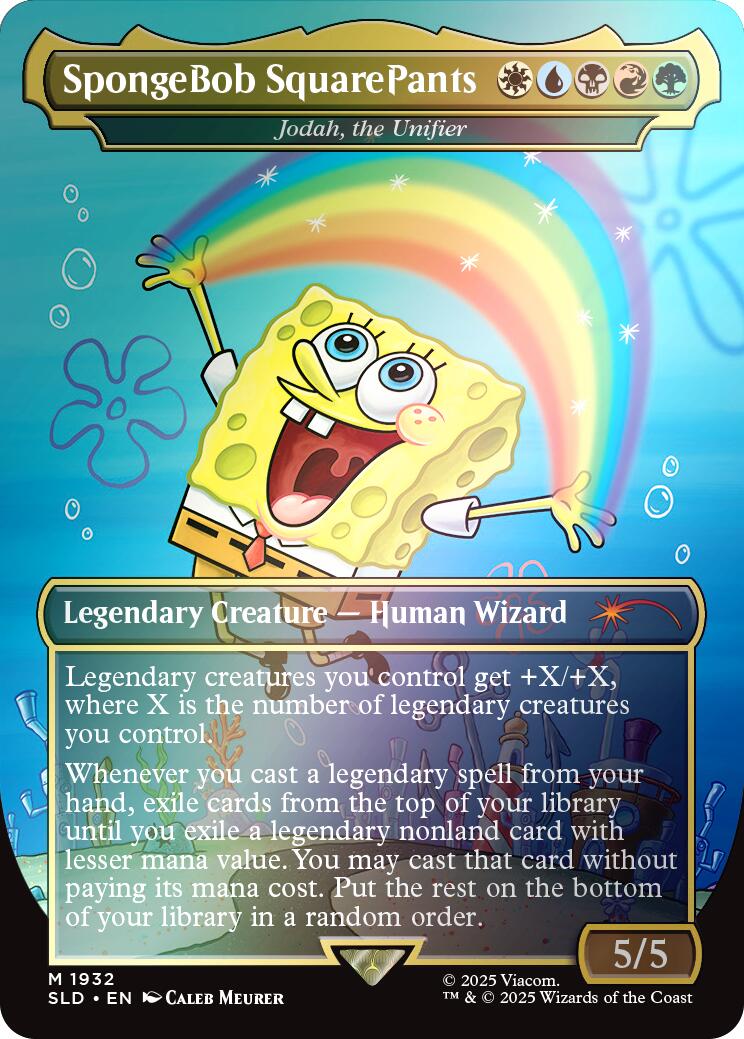 SpongeBob SquarePants - Jodah, the Unifier (Rainbow Foil) [Secret Lair Drop Series] | Gaming Infinity
