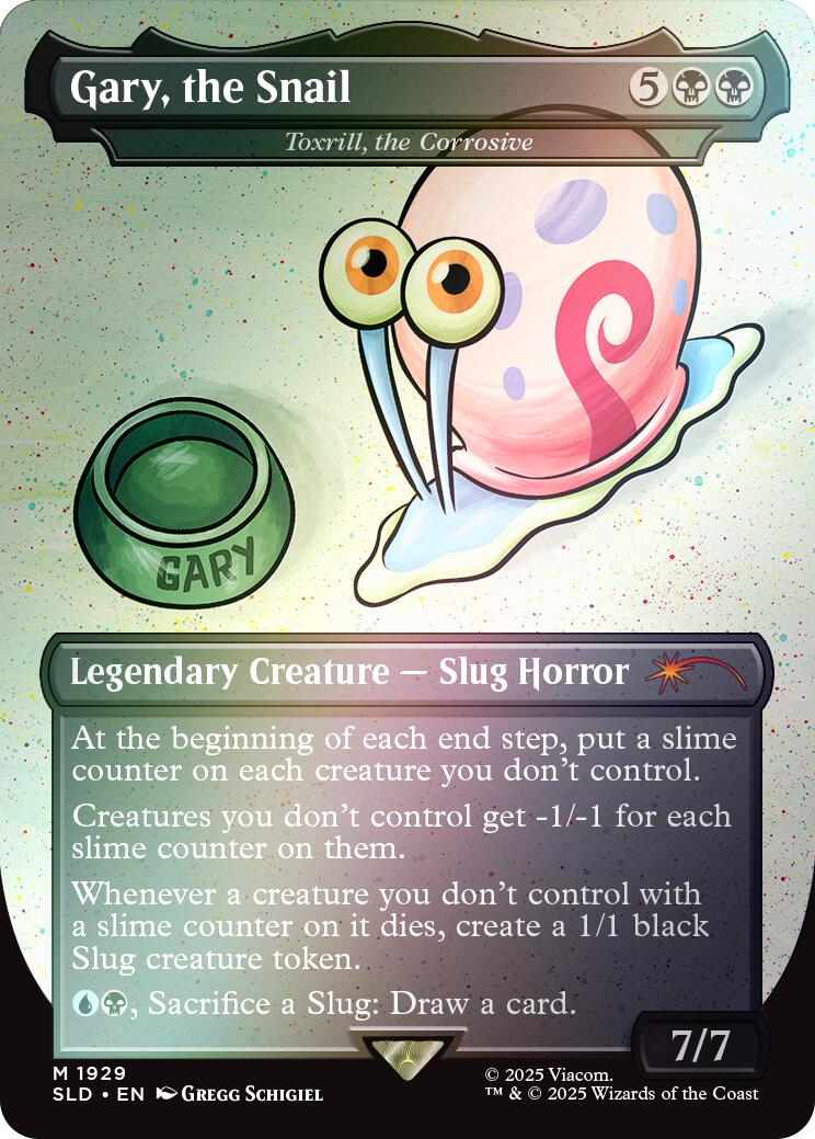 Gary, the Snail - Toxrill, the Corrosive (Rainbow Foil) [Secret Lair Drop Series] | Gaming Infinity