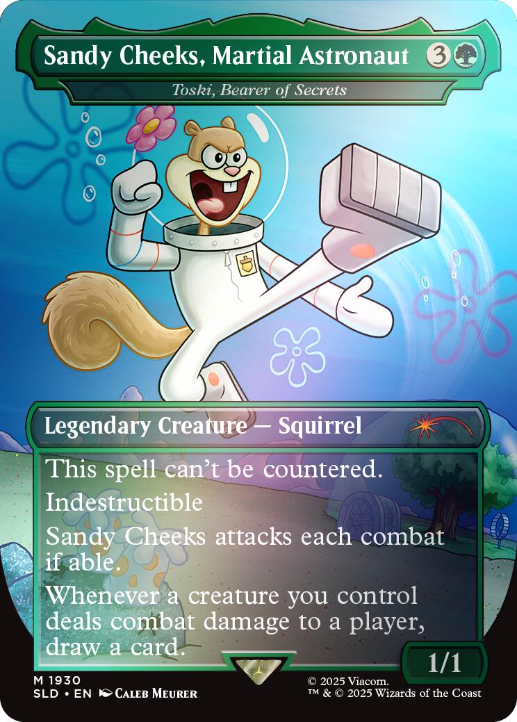 Sandy Cheeks, Martial Astronaut - Toski, Bearer of Secrets (Rainbow Foil) [Secret Lair Drop Series] | Gaming Infinity
