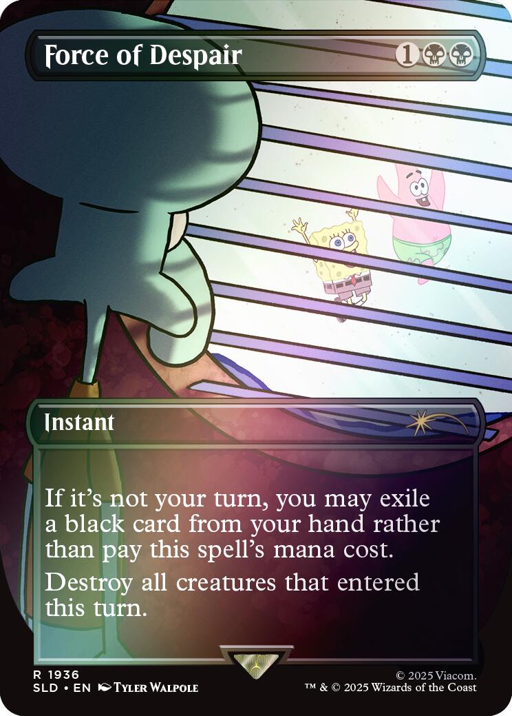 Force of Despair (Rainbow Foil) [Secret Lair Drop Series] | Gaming Infinity