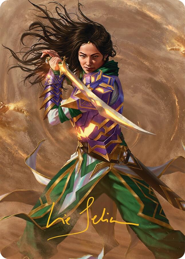 Descendant of Storms Art Card (2/54) (Gold-Stamped Signature) [Tarkir: Dragonstorm Art Series] | Gaming Infinity