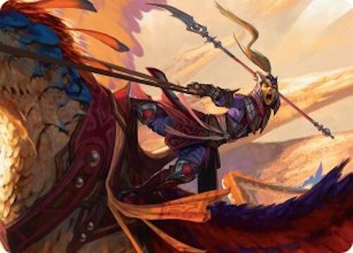 Dragonback Lancer Art Card (3/54) [Tarkir: Dragonstorm Art Series] | Gaming Infinity