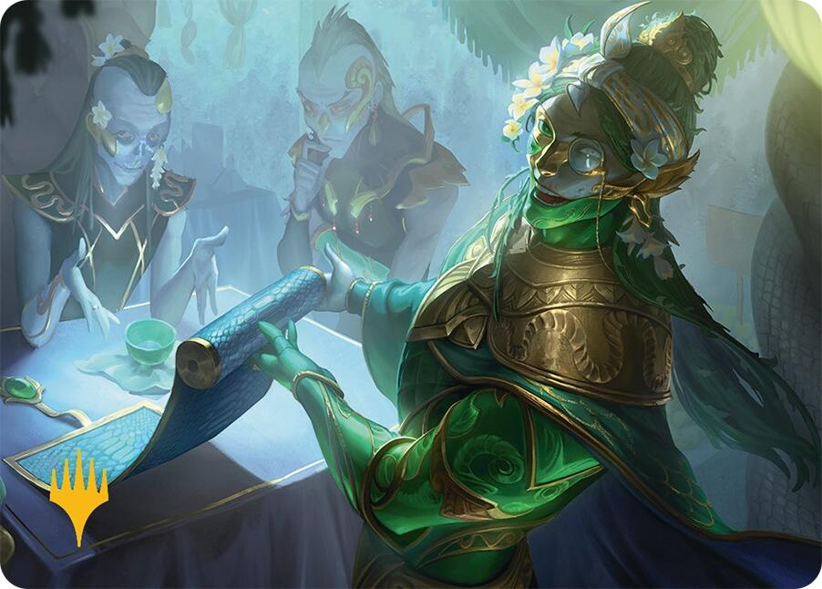 Sibsig Appraiser Art Card (8/54) (Gold-Stamped Signature) [Tarkir: Dragonstorm Art Series] | Gaming Infinity