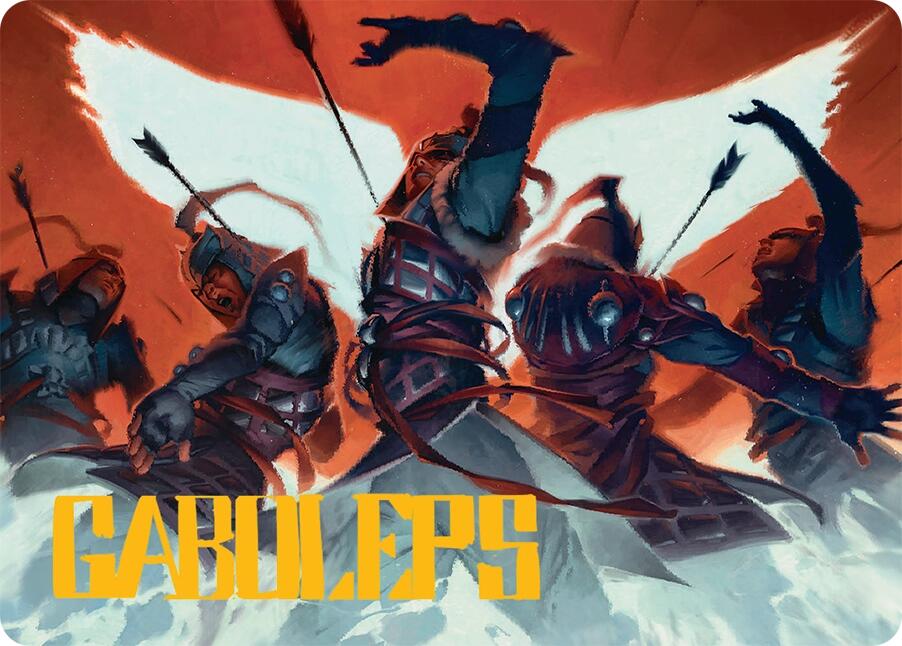 Desperate Measures Art Card (11/54) (Gold-Stamped Signature) [Tarkir: Dragonstorm Art Series] | Gaming Infinity