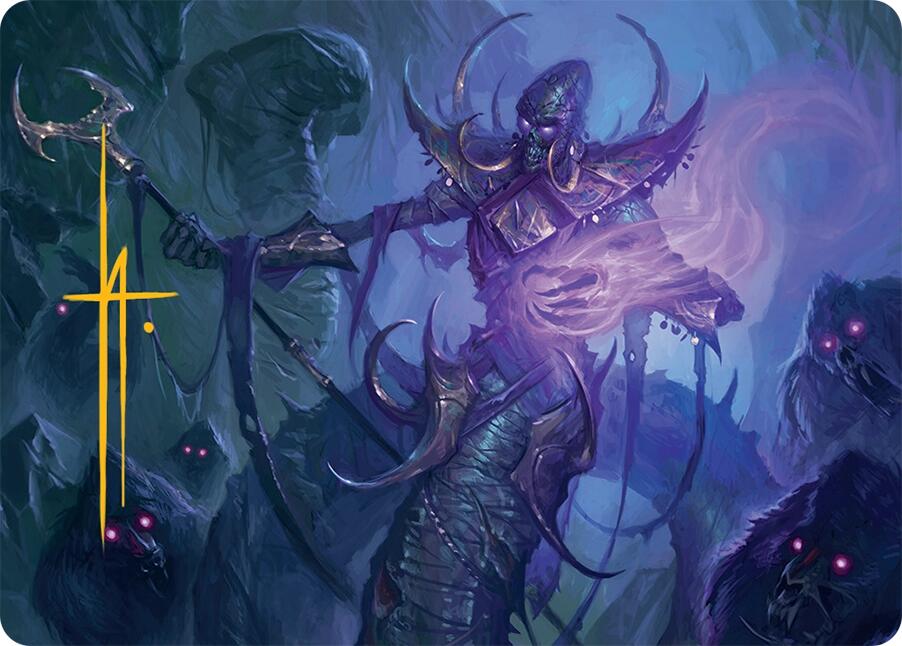 Sidisi, Regent of the Mire Art Card (14/54) (Gold-Stamped Signature) [Tarkir: Dragonstorm Art Series] | Gaming Infinity