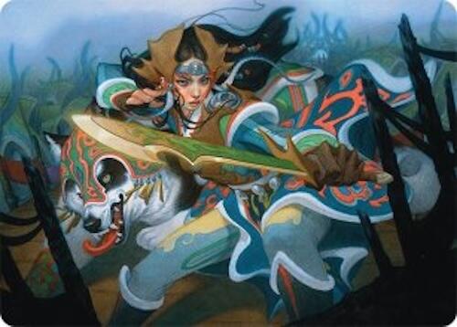 Eshki Dragonclaw Art Card (23/54) [Tarkir: Dragonstorm Art Series] | Gaming Infinity