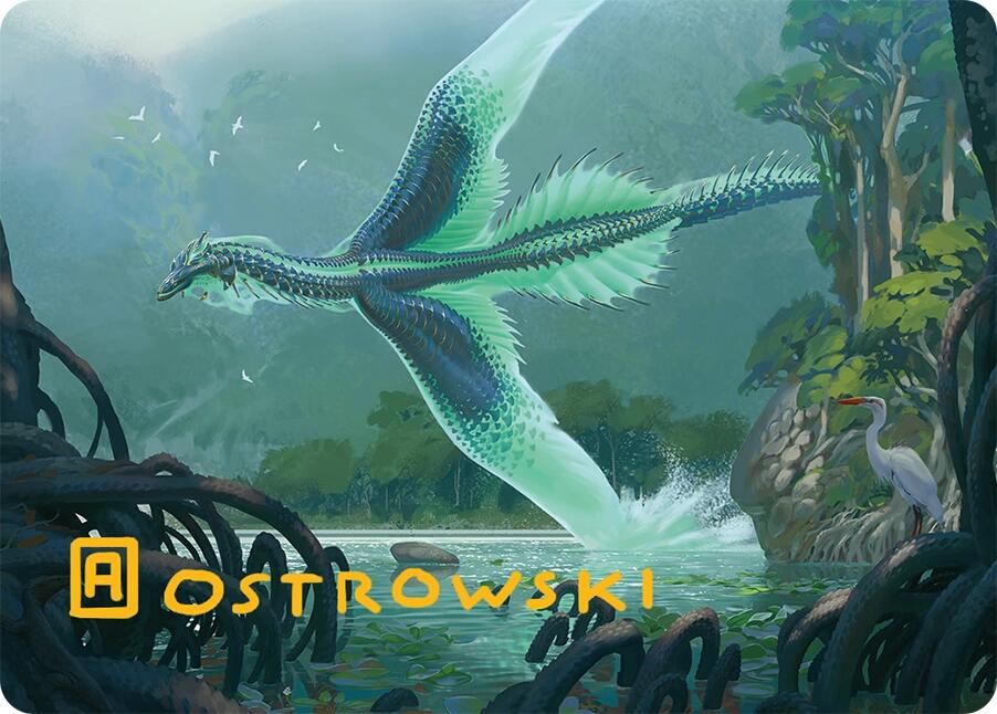 Teval, Arbiter of Virtue Art Card (26/54) (Gold-Stamped Signature) [Tarkir: Dragonstorm Art Series] | Gaming Infinity