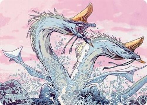 Twinmaw Stormbrood Art Card (39/54) [Tarkir: Dragonstorm Art Series] | Gaming Infinity