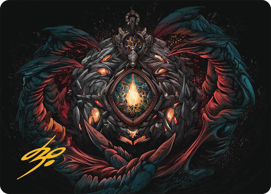 Mox Jasper Art Card (41/54) (Gold-Stamped Signature) [Tarkir: Dragonstorm Art Series] | Gaming Infinity