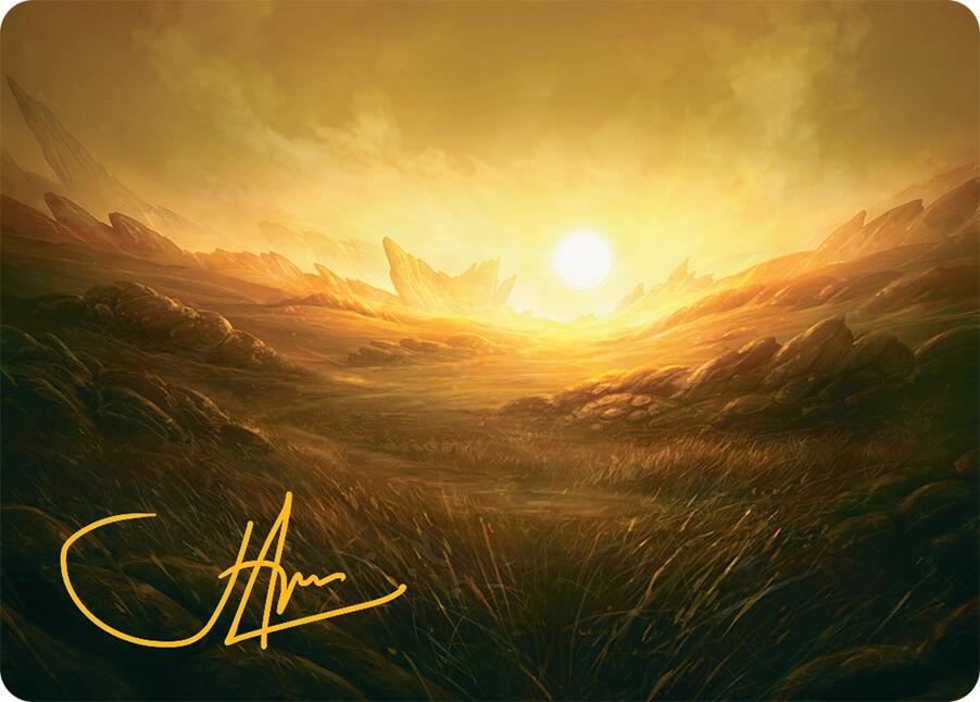Plains Art Card (31/54) (Gold-Stamped Signature) [Tarkir: Dragonstorm Art Series] | Gaming Infinity