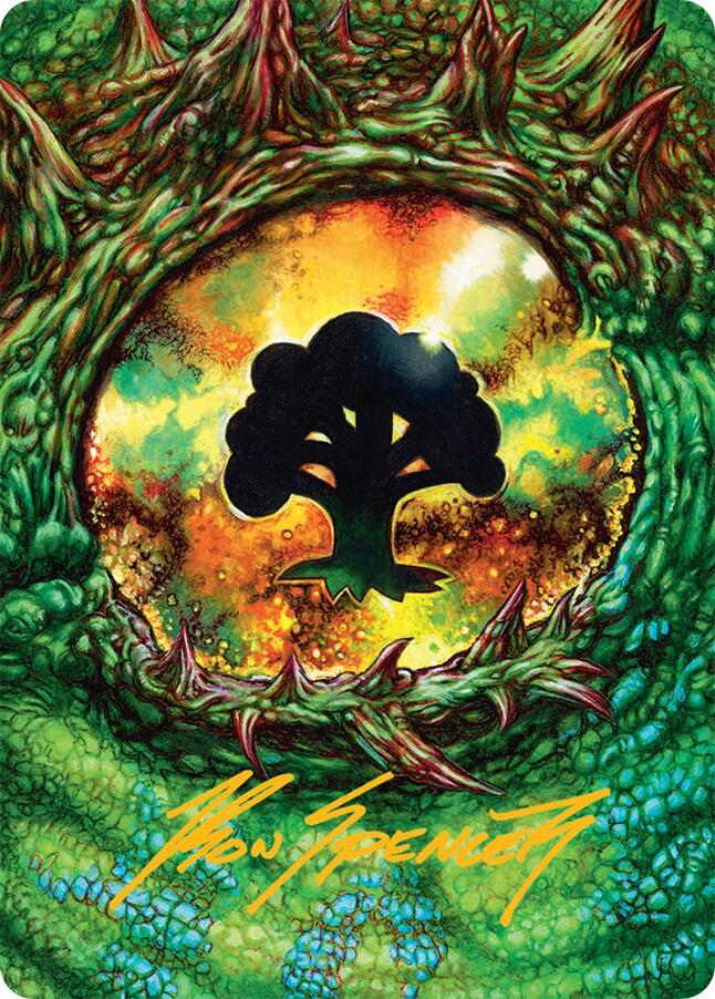 Forest Art Card (32/54) (Gold-Stamped Signature) [Tarkir: Dragonstorm Art Series] | Gaming Infinity