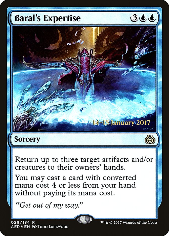 Baral's Expertise [Aether Revolt Prerelease Promos] | Gaming Infinity