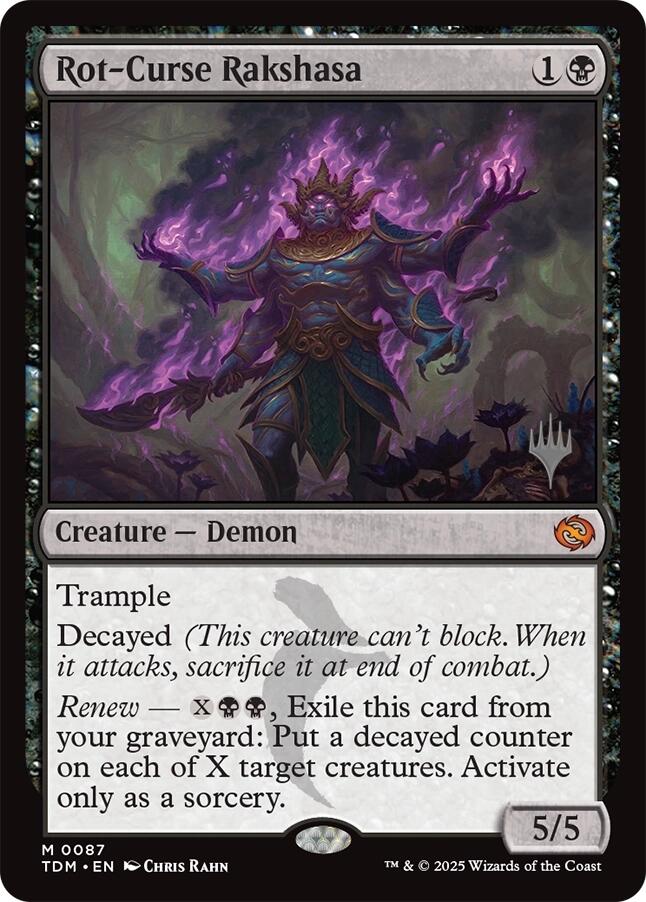 Rot-Curse Rakshasa [Tarkir: Dragonstorm Promos] | Gaming Infinity