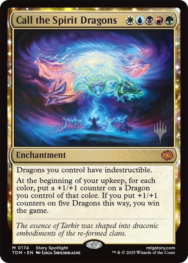 Call the Spirit Dragons [Tarkir: Dragonstorm Promos] | Gaming Infinity