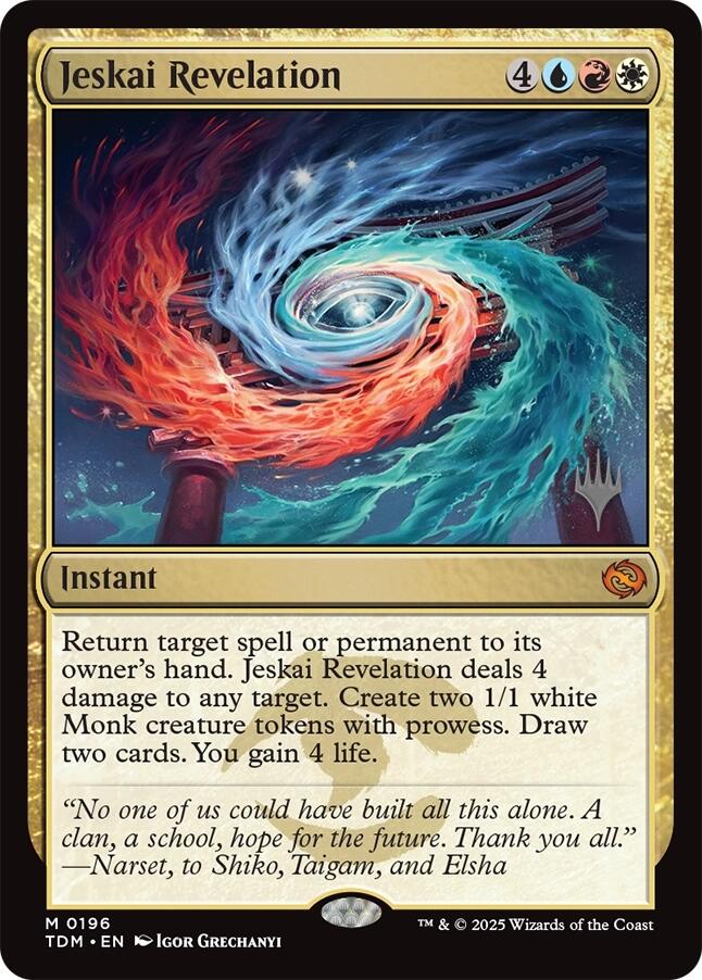 Jeskai Revelation [Tarkir: Dragonstorm Promos] | Gaming Infinity
