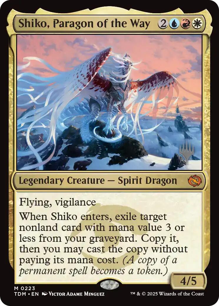 Shiko, Paragon of the Way [Tarkir: Dragonstorm Promos] | Gaming Infinity