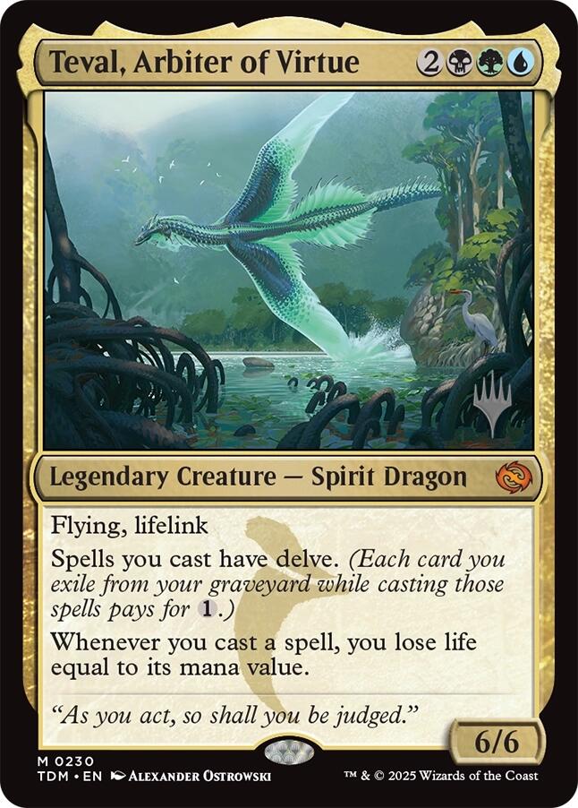Teval, Arbiter of Virtue [Tarkir: Dragonstorm Promos] | Gaming Infinity