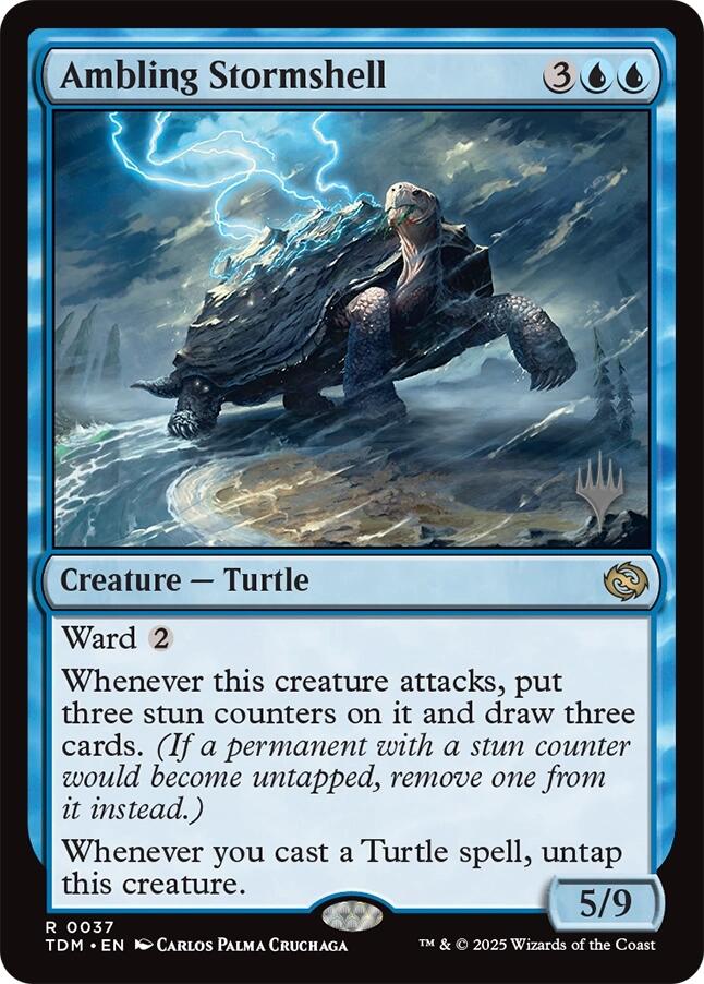 Ambling Stormshell [Tarkir: Dragonstorm Promos] | Gaming Infinity