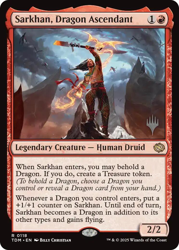Sarkhan, Dragon Ascendant [Tarkir: Dragonstorm Promos] | Gaming Infinity