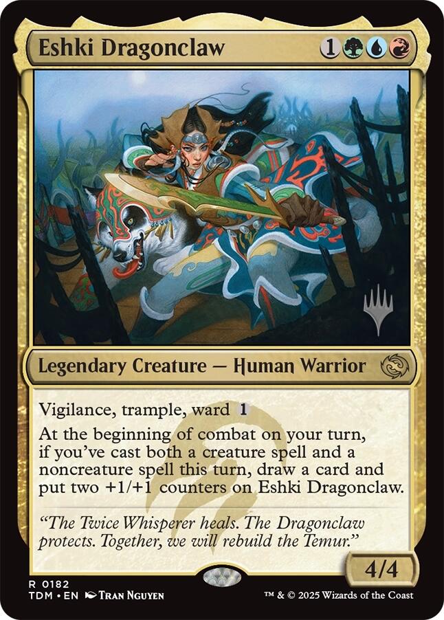 Eshki Dragonclaw [Tarkir: Dragonstorm Promos] | Gaming Infinity