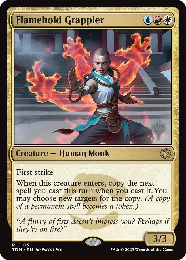 Flamehold Grappler [Tarkir: Dragonstorm Promos] | Gaming Infinity