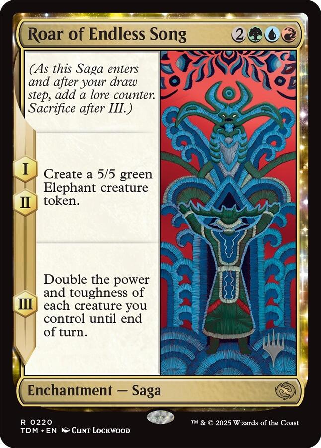 Roar of Endless Song [Tarkir: Dragonstorm Promos] | Gaming Infinity