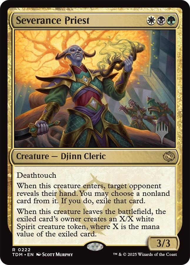 Severance Priest [Tarkir: Dragonstorm Promos] | Gaming Infinity