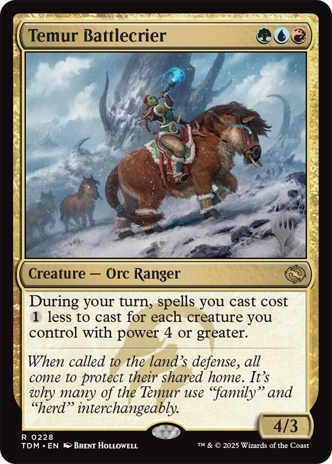 Temur Battlecrier [Tarkir: Dragonstorm Promos] | Gaming Infinity