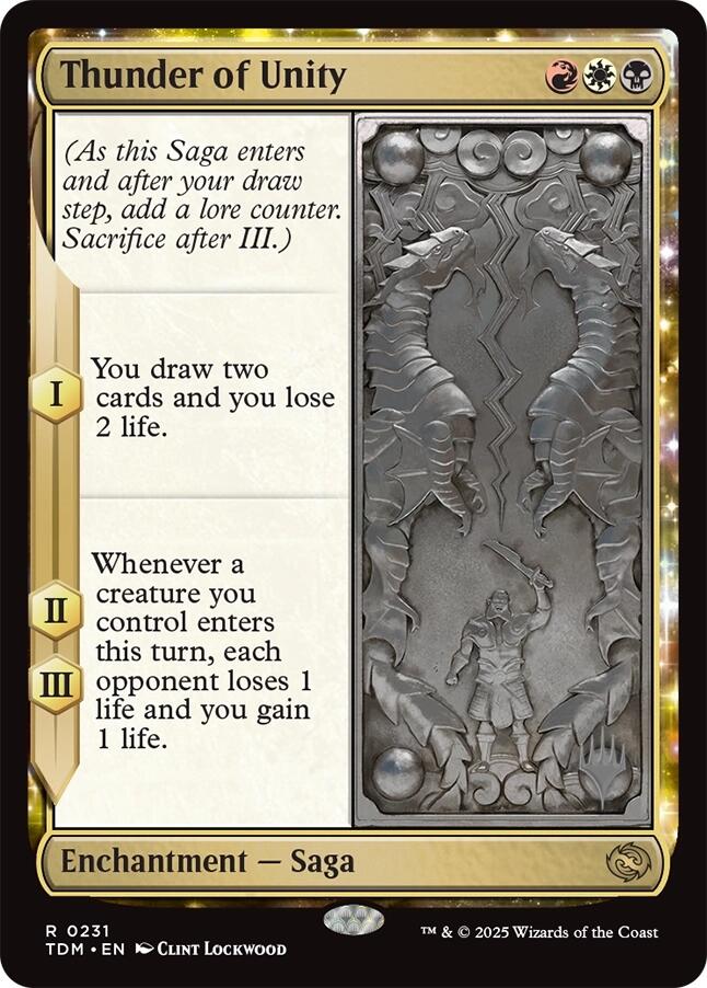 Thunder of Unity [Tarkir: Dragonstorm Promos] | Gaming Infinity