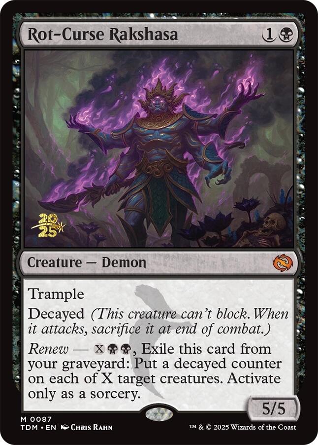 Rot-Curse Rakshasa [Tarkir: Dragonstorm Prerelease Promos] | Gaming Infinity