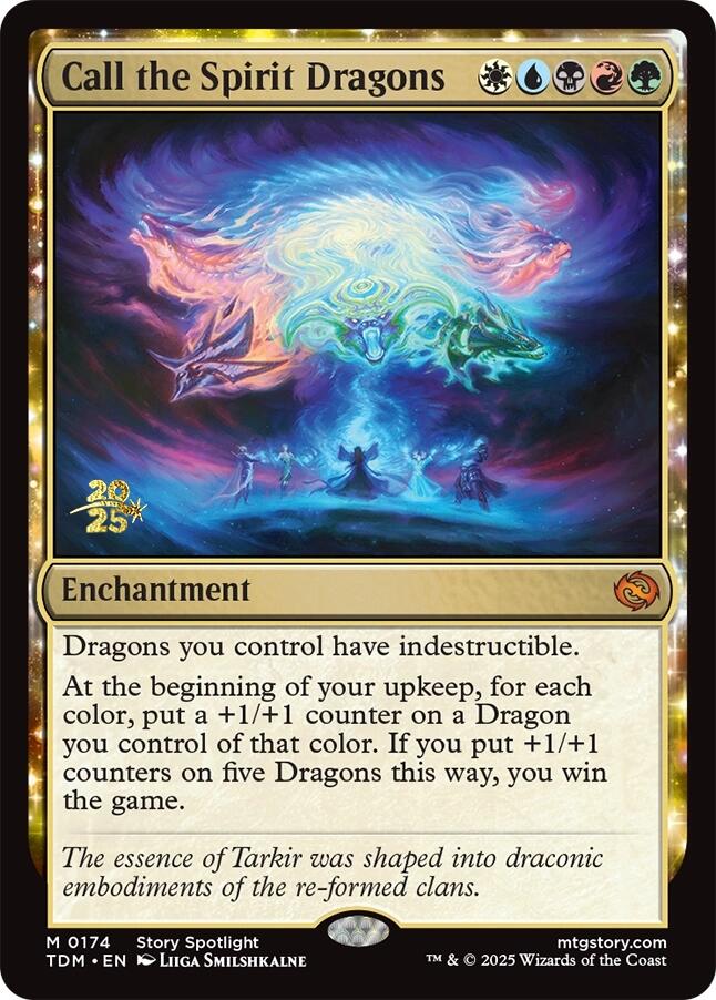 Call the Spirit Dragons [Tarkir: Dragonstorm Prerelease Promos] | Gaming Infinity