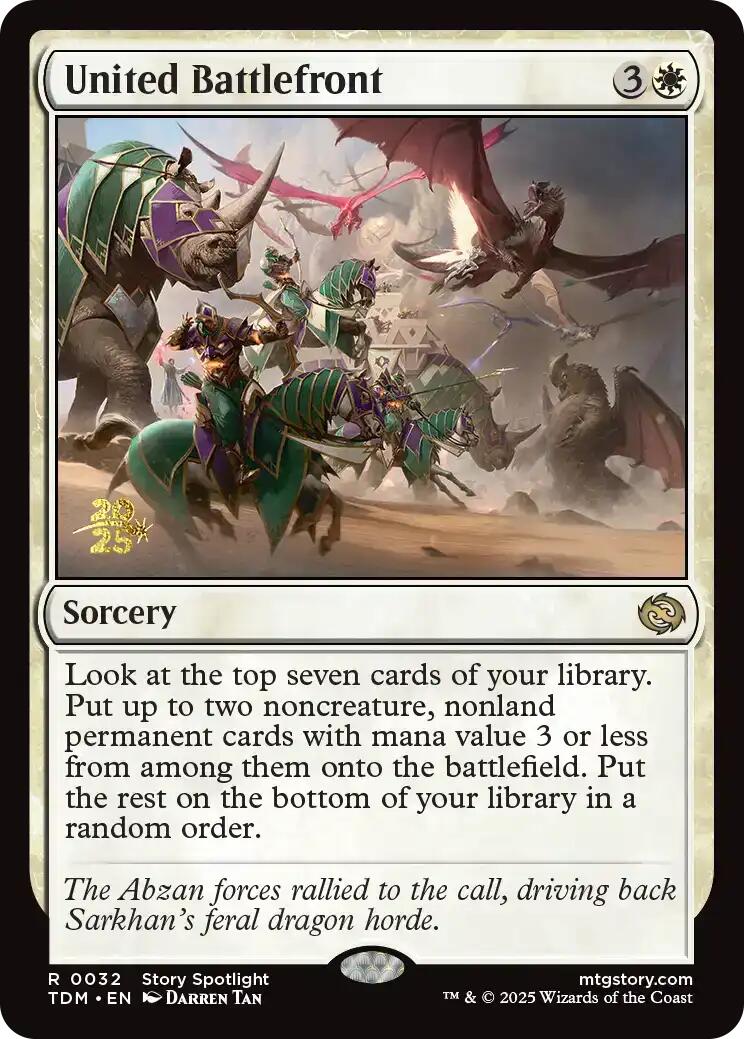 United Battlefront [Tarkir: Dragonstorm Prerelease Promos] | Gaming Infinity