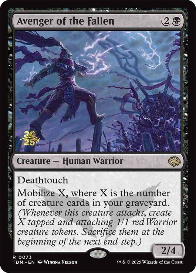 Avenger of the Fallen [Tarkir: Dragonstorm Prerelease Promos] | Gaming Infinity