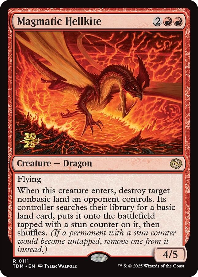 Magmatic Hellkite [Tarkir: Dragonstorm Prerelease Promos] | Gaming Infinity