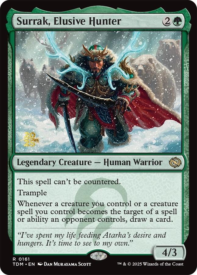 Surrak, Elusive Hunter [Tarkir: Dragonstorm Prerelease Promos] | Gaming Infinity