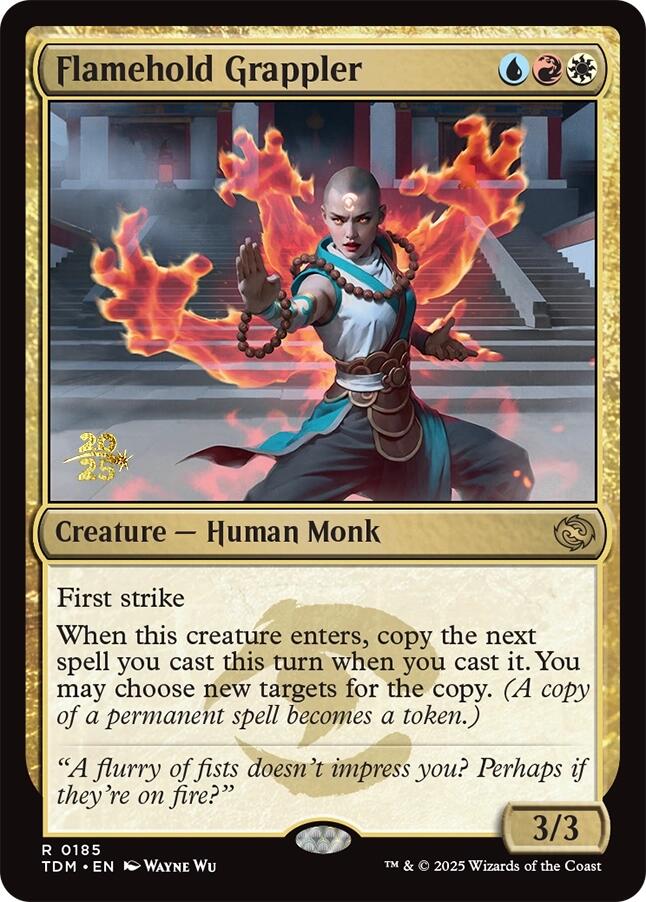 Flamehold Grappler [Tarkir: Dragonstorm Prerelease Promos] | Gaming Infinity