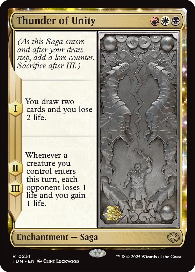 Thunder of Unity [Tarkir: Dragonstorm Prerelease Promos] | Gaming Infinity