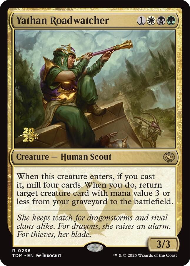Yathan Roadwatcher [Tarkir: Dragonstorm Prerelease Promos] | Gaming Infinity