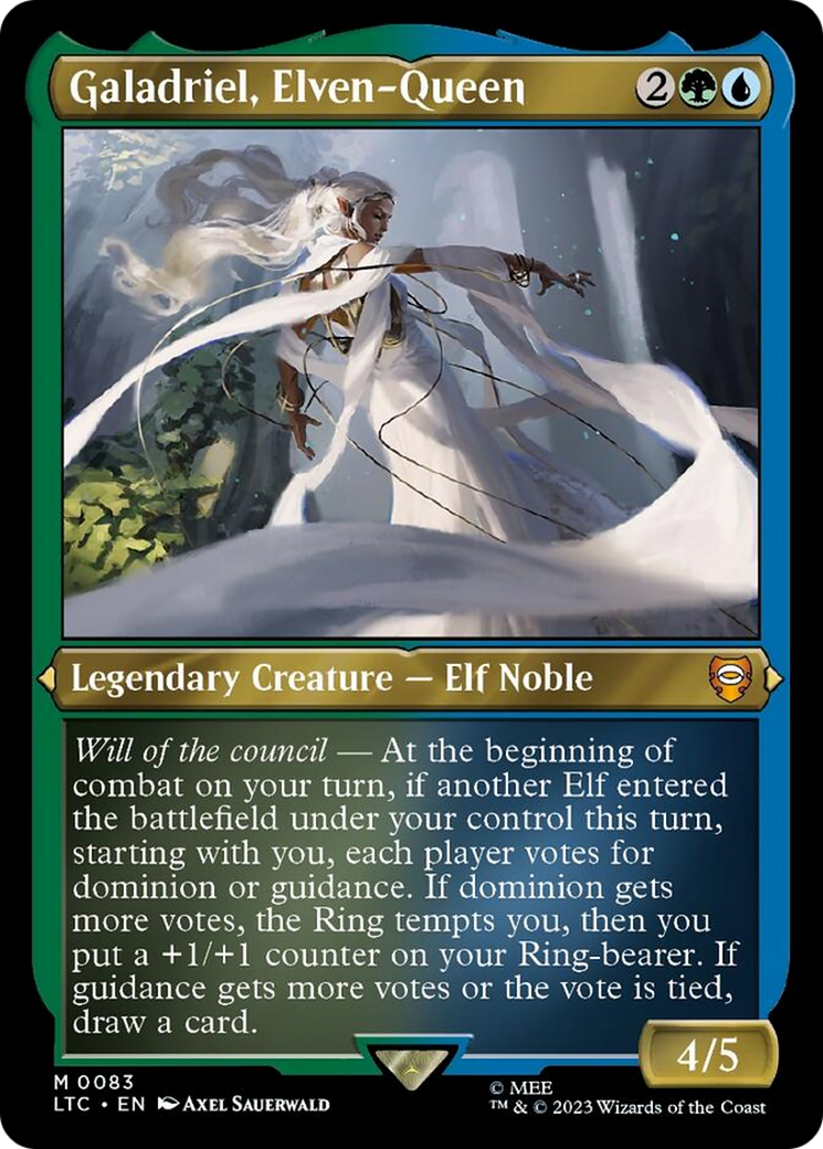 Galadriel, Elven-Queen (Display Commander) [The Lord of the Rings: Tales of Middle-Earth Commander] | Gaming Infinity