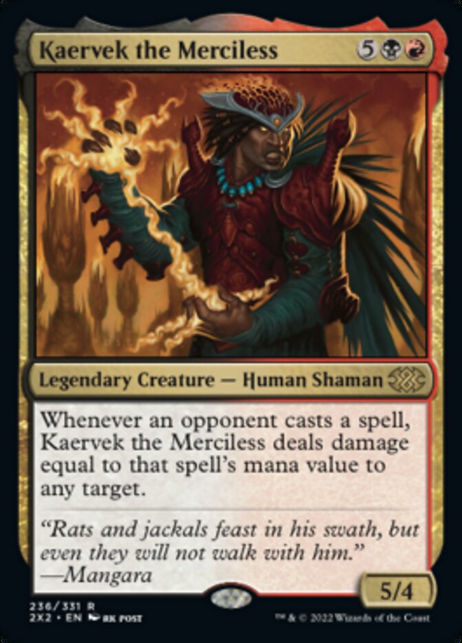 Kaervek the Merciless [Double Masters 2022] | Gaming Infinity