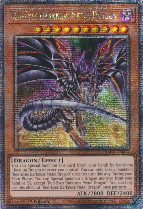 Red-Eyes Darkness Metal Dragon (Alternate Art) [RA04-EN003] Quarter Century Secret Rare | Gaming Infinity