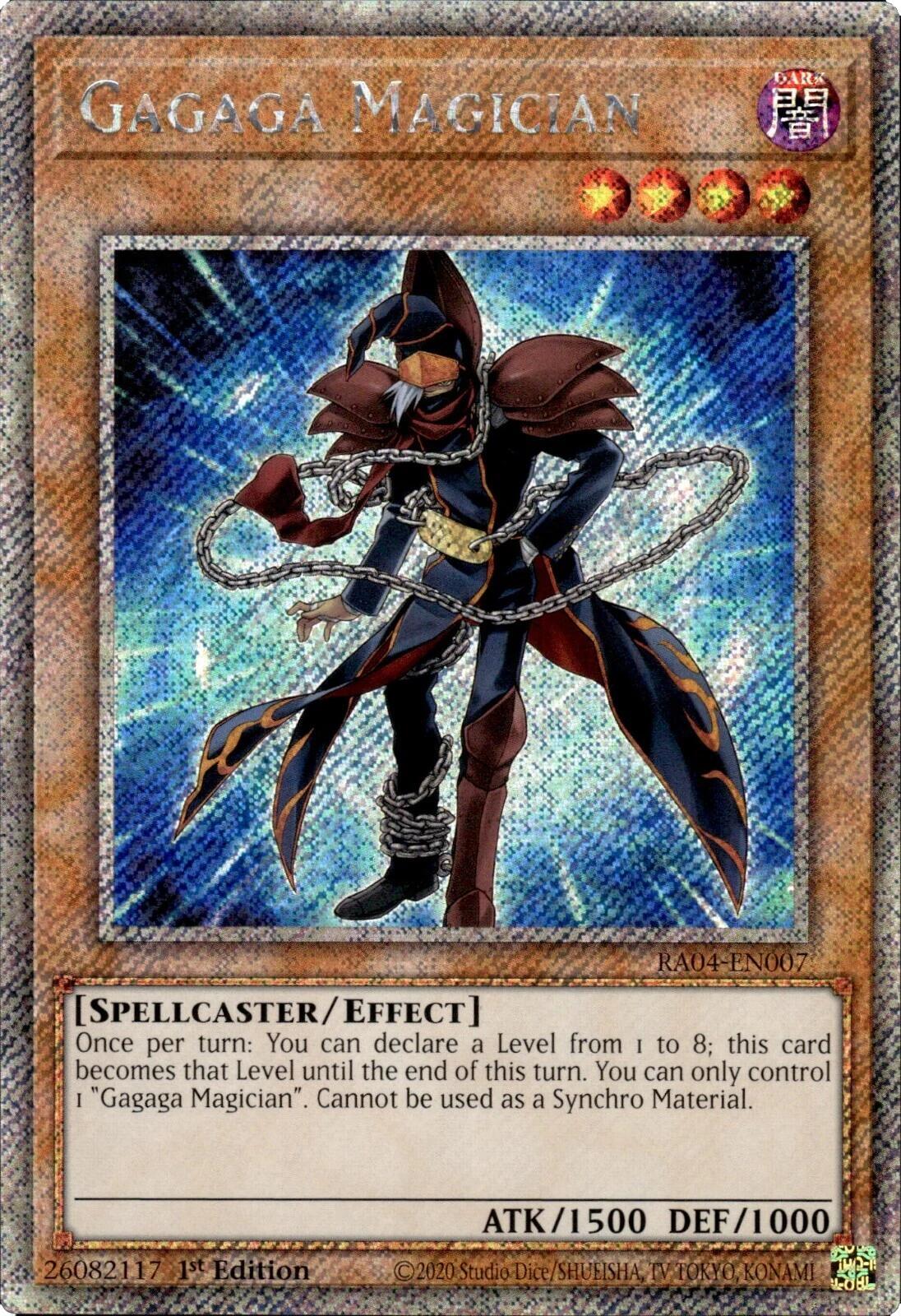Gagaga Magician [RA04-EN007] Platinum Secret Rare | Gaming Infinity