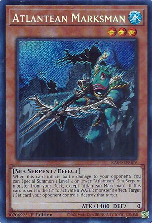 Atlantean Marksman [RA04-EN009] Secret Rare | Gaming Infinity