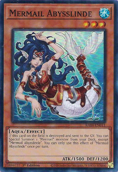 Mermail Abysslinde [RA04-EN011] Super Rare | Gaming Infinity
