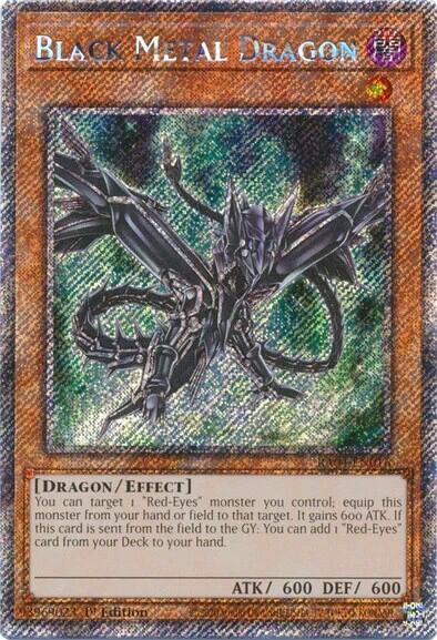 Black Metal Dragon [RA04-EN016] Platinum Secret Rare | Gaming Infinity