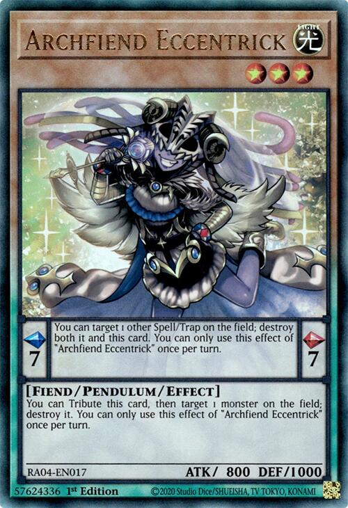 Archfiend Eccentrick [RA04-EN017] Prismatic Ultimate Rare | Gaming Infinity