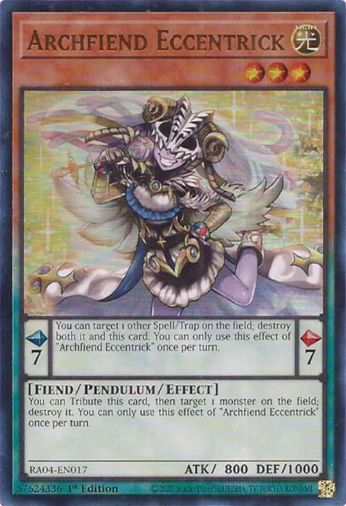 Archfiend Eccentrick [RA04-EN017] Ultra Rare | Gaming Infinity